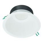Philips LED Downlight Coreline DN142B Aluminium Valkoinen 10.7W 1200lm 60D - 840 Zimna Biel | Aukko 155mm - IP54 - Ściemnianie - Valkoinen Reflektor